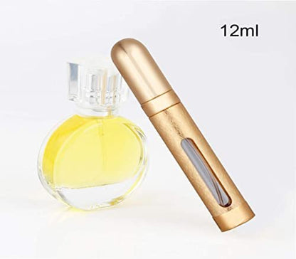 Tvoip 12ML 6 Colors Portable Mini Travel Perfume Bottle Atomizer Refillable Empty Spray Bottle for Women & Men Spray Scent Aftershave
