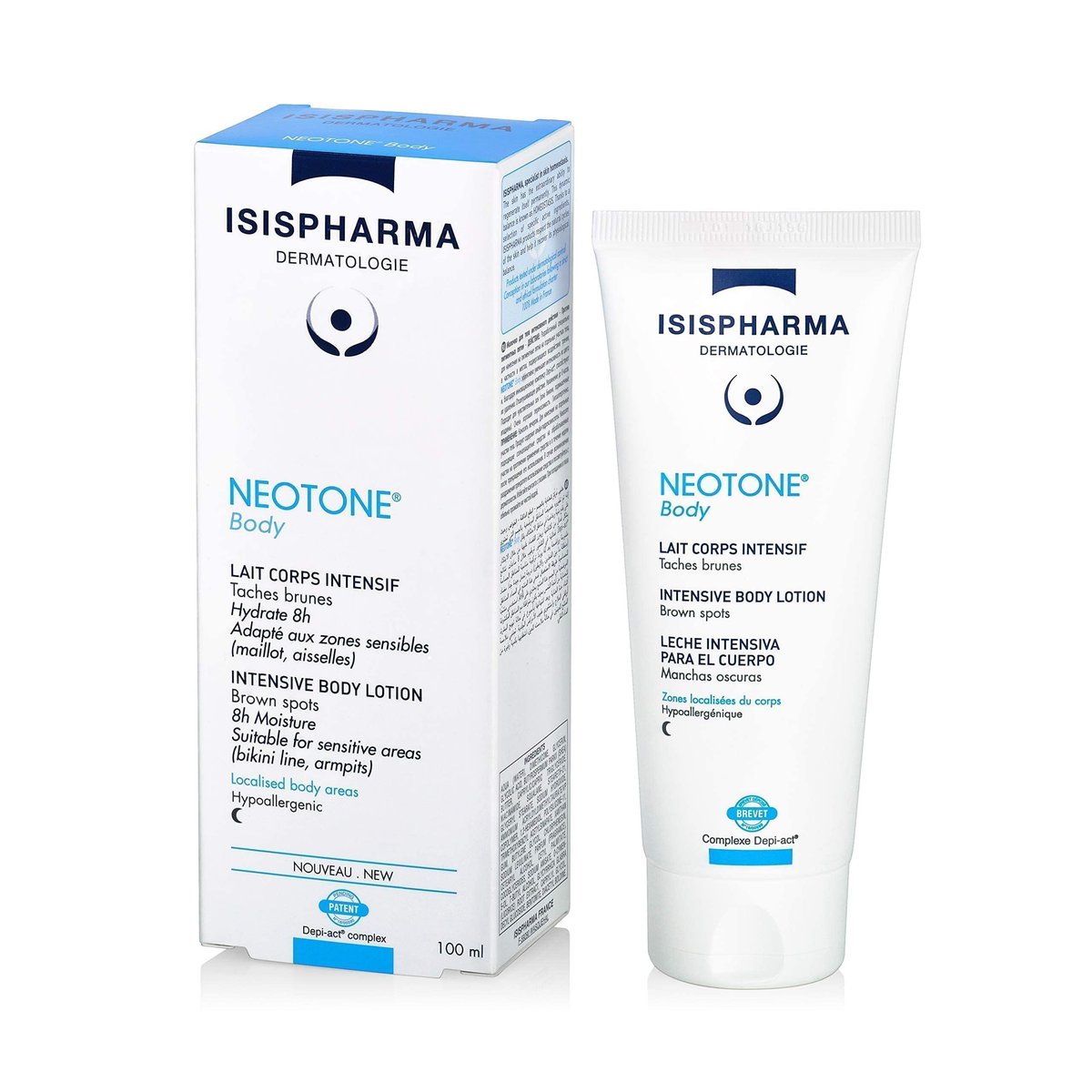 IsisPharma Intensive Body Milk - Summer Collection, 3.38 Fl Oz - Hydrating Liquid Moisturizer for Normal Skin, Fair Tone Avelisse