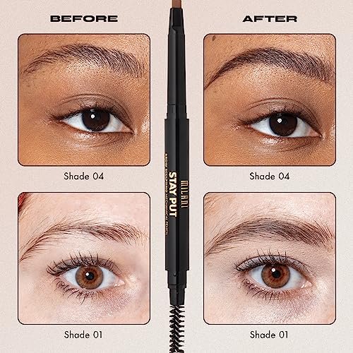 Milani Stay Put Brow Sculpting Mechanical Pencil - Dark Brown, 0.01 oz, Cruelty-Free Long-Lasting Eyebrow Pencil for Defining and Shaping Brows - görsel 10