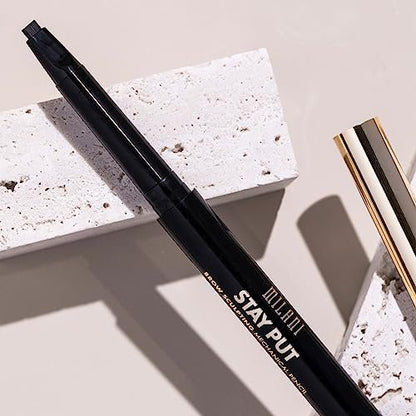 Milani Stay Put Brow Sculpting Mechanical Pencil - Dark Brown, 0.01 oz, Cruelty-Free Long-Lasting Eyebrow Pencil for Defining and Shaping Brows