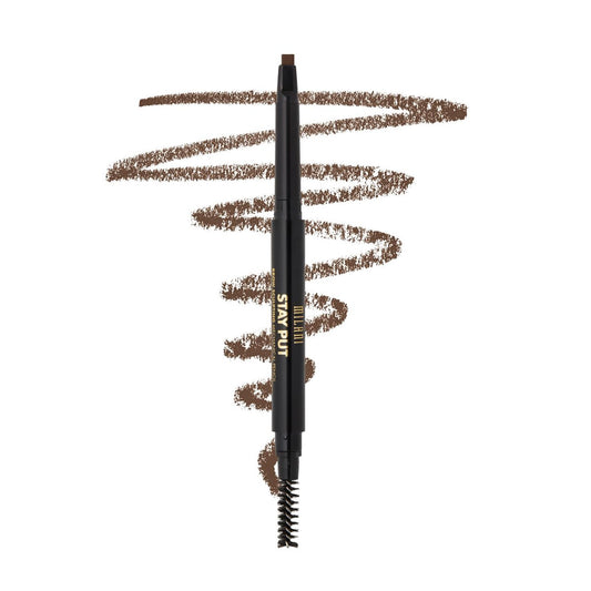 Milani Stay Put Brow Sculpting Mechanical Pencil - Dark Brown, 0.01 oz, Cruelty-Free Long-Lasting Eyebrow Pencil for Defining and Shaping Brows