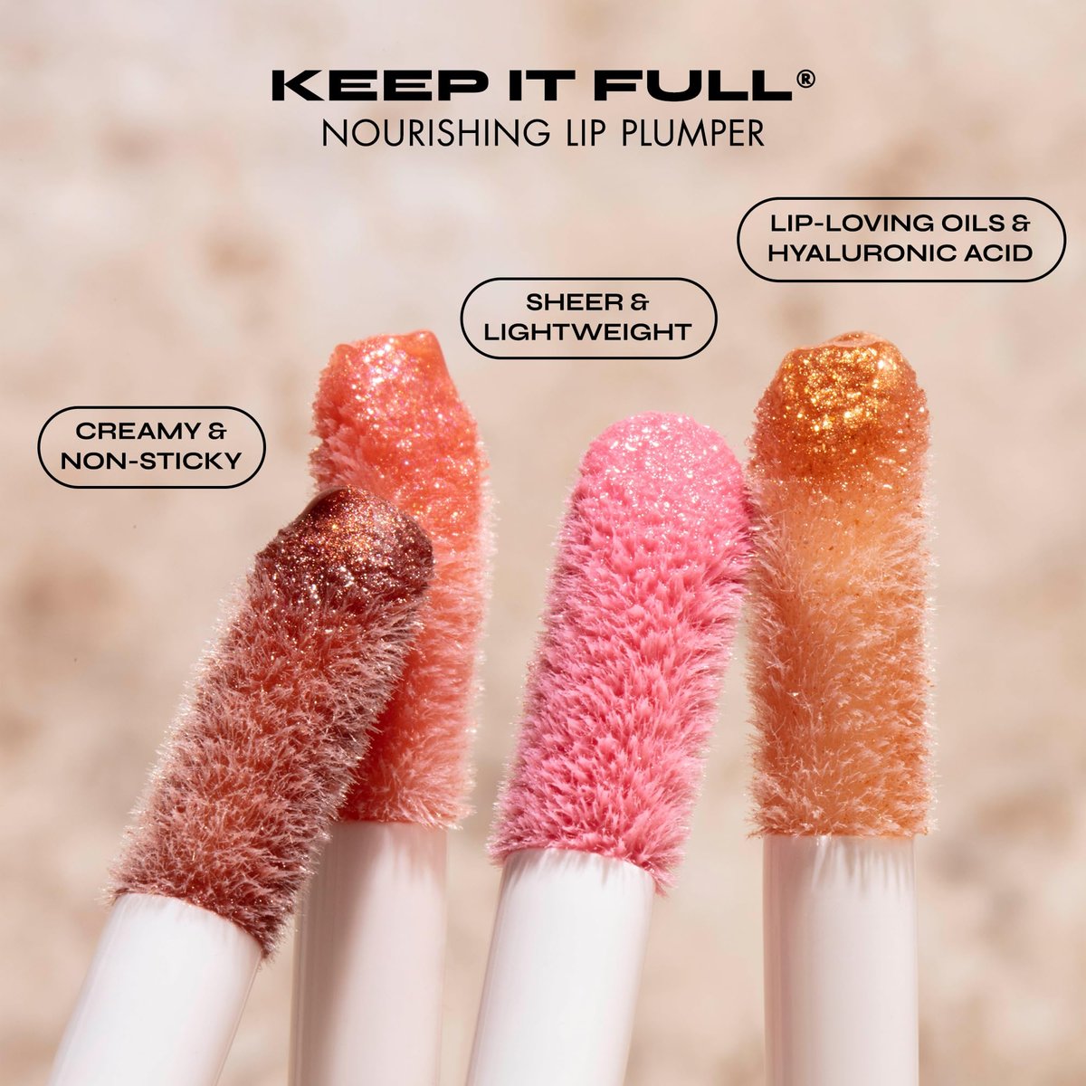 Milani Keep It Full Nourishing Lip Plumper - Tropical Shine - Hyaluronic Acid & Peptides for Soft, Fuller-Looking Lips - görsel 6