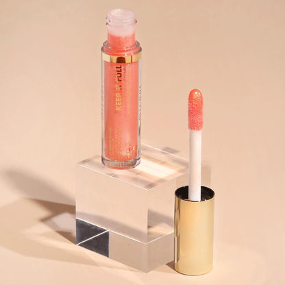 Milani Keep It Full Nourishing Lip Plumper - Tropical Shine - Hyaluronic Acid & Peptides for Soft, Fuller-Looking Lips