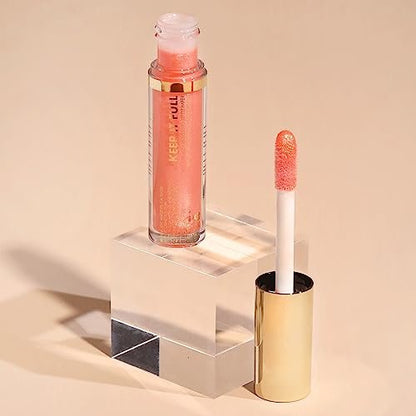 Milani Keep It Full Nourishing Lip Plumper - Tropical Shine - Hyaluronic Acid & Peptides for Soft, Fuller-Looking Lips