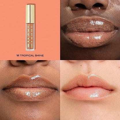 Milani Keep It Full Nourishing Lip Plumper - Tropical Shine - Hyaluronic Acid & Peptides for Soft, Fuller-Looking Lips