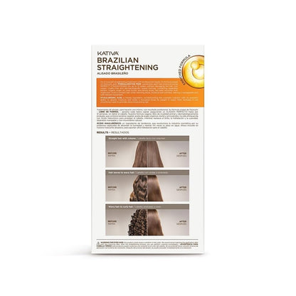 Kativa Brazilian Straightening Kit – 12 Weeks of Professional Straightening with Organic Argan Oil, Shea Butter, Keratin & Amino Acids – Pack of 2 Avelisse