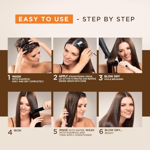 Kativa Brazilian Straightening Kit – 12 Weeks of Professional Straightening with Organic Argan Oil, Shea Butter, Keratin & Amino Acids – Pack of 2 Avelisse