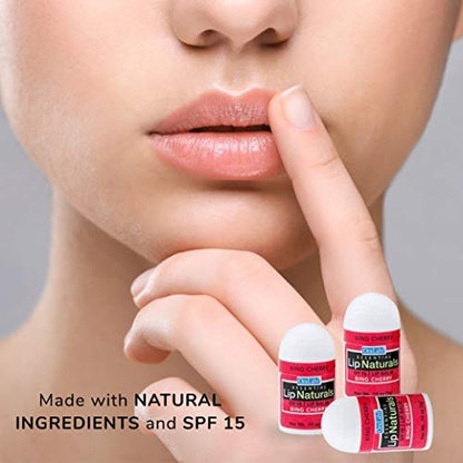 CHAP-ICE Lip Naturals Assorted Mini Lip Balm with SPF-15 Sunscreen, 12-Count Pack (Bing Cherry, Tea Tree Mint, Vanilla Bean) Avelisse