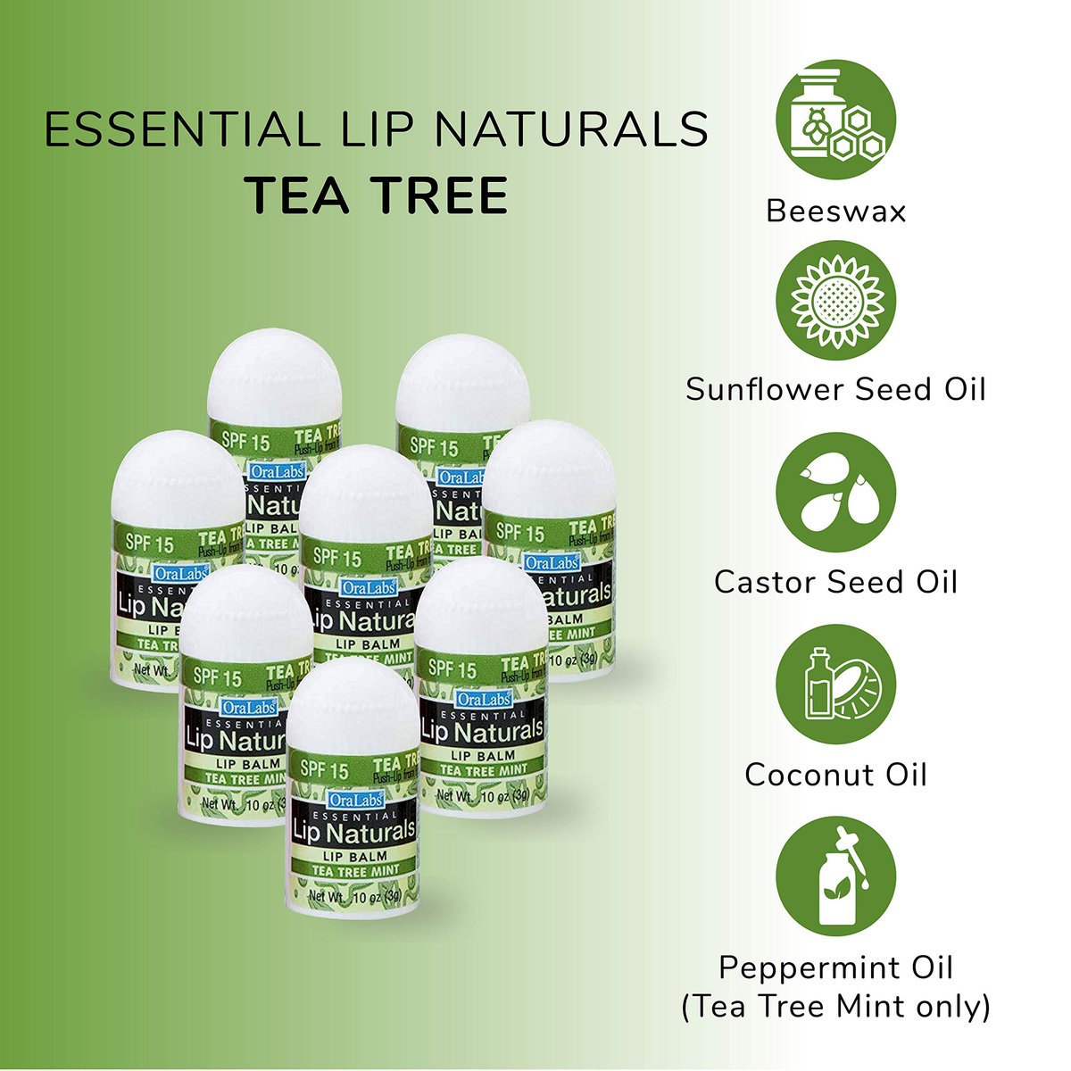 CHAP-ICE Lip Naturals Assorted Mini Lip Balm with SPF-15 Sunscreen, 12-Count Pack (Bing Cherry, Tea Tree Mint, Vanilla Bean) Avelisse