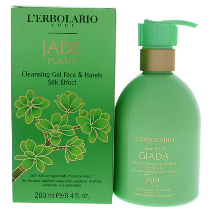 L'Erbolario Jade Plant Face And Hands Cleansing Gel - Floral & Citrus Fragrance - Moisturizing & Softening - Silky Effect - 9.4 oz