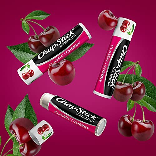 ChapStick Classic Cherry Lip Balm Tube - 12 Pack, 0.15 Oz Each - görsel 4