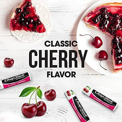 ChapStick Classic Cherry Lip Balm Tube - 12 Pack, 0.15 Oz Each