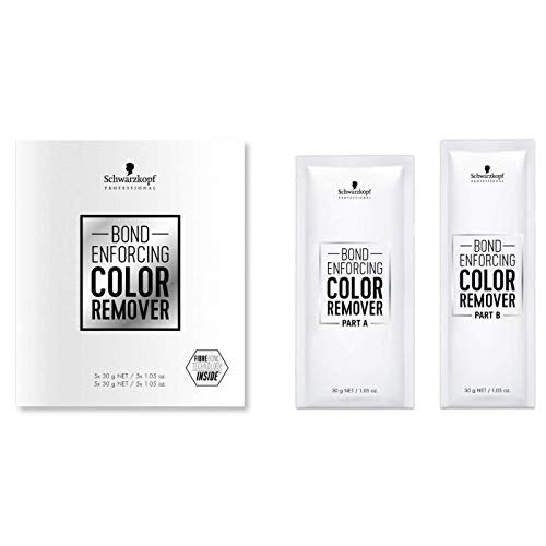 Schwarzkopf Professional Bond Enforcing Color Remover - 5 Count for Gentle, Effective Hair Color Correction Avelisse