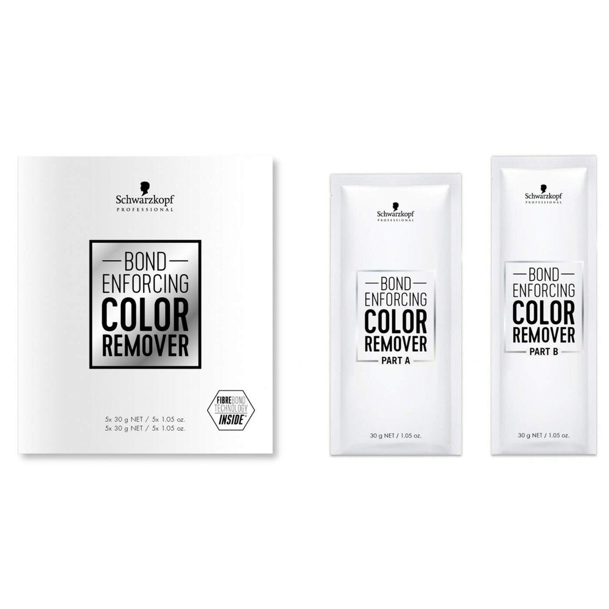 Schwarzkopf Professional Bond Enforcing Color Remover - 5 Count for Gentle, Effective Hair Color Correction Avelisse