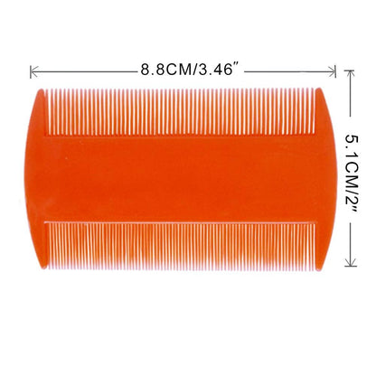 zYoung 4-Piece Hair Comb Set - Double-Sided Combs & Metal Dandruff Remover Comb for Men, Women, and Kids