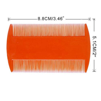 zYoung 4-Piece Hair Comb Set - Double-Sided Combs & Metal Dandruff Remover Comb for Men, Women, and Kids