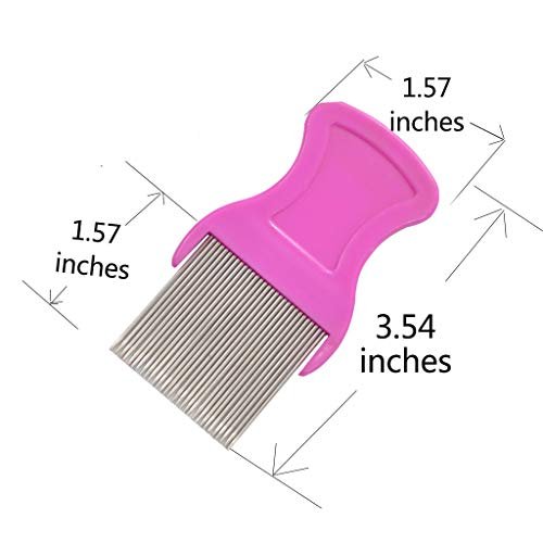 zYoung 4-Piece Hair Comb Set - Double-Sided Combs & Metal Dandruff Remover Comb for Men, Women, and Kids - görsel 6