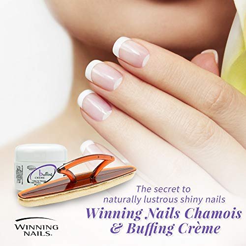 Winning Nails Chamois Buffer and Buffing Cream - Nail Buffer for Shine, Soften Cuticles, Fill Lines - 1.75 oz Set - görsel 8