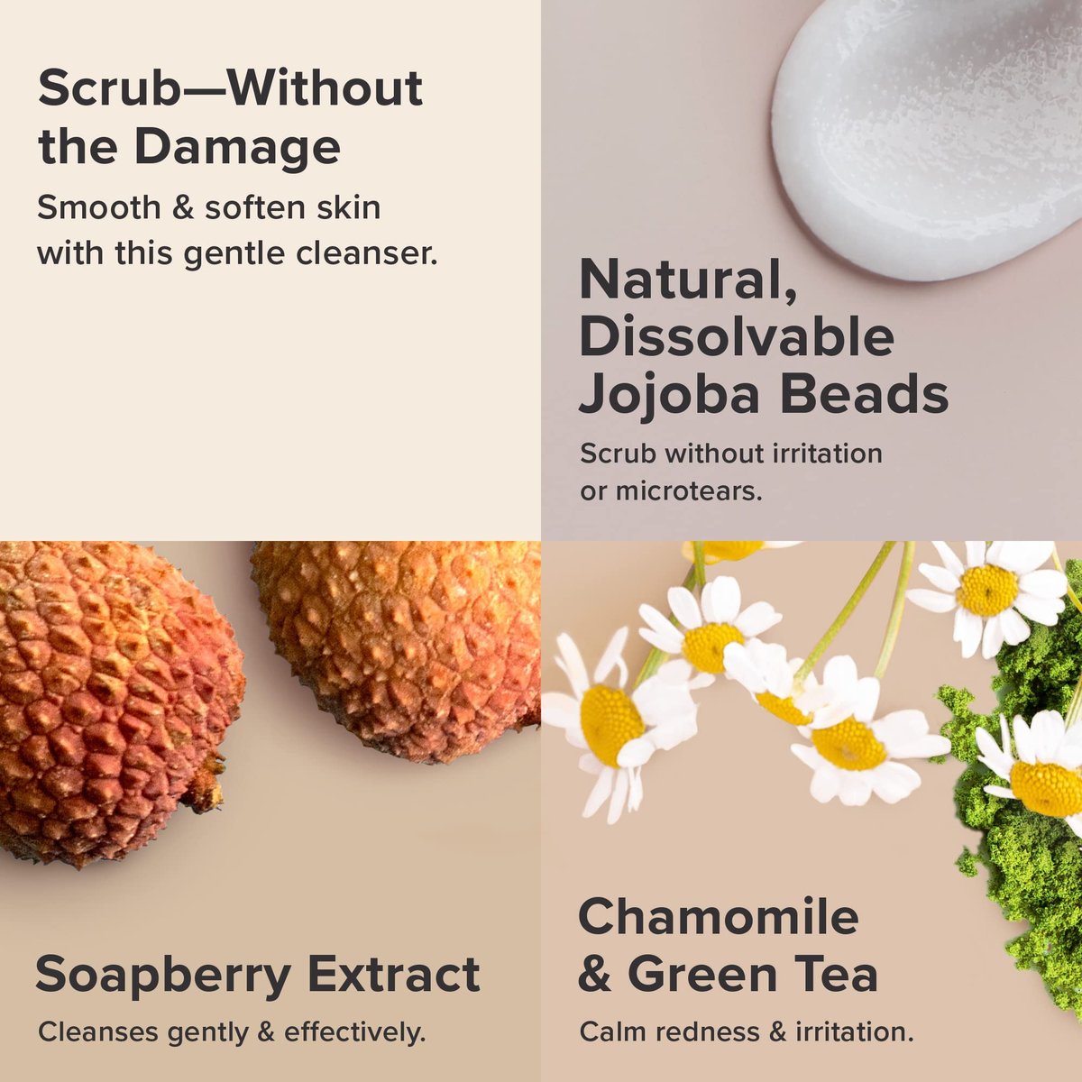 Paula's Choice The UnScrub Gentle Cleansing Face Scrub with Jojoba Beads, Vitamin E & Green Tea, 4 oz Avelisse