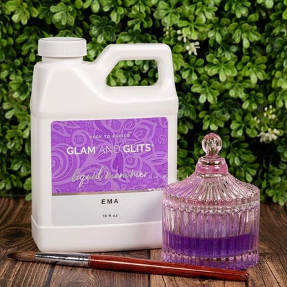 Glam and Glits EMA Liquid Monomer 16 oz - Premium Acrylic Liquid for Nail Art Avelisse
