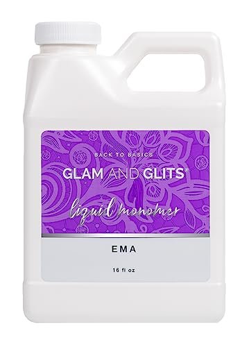 Glam and Glits EMA Liquid Monomer 16 oz - Premium Acrylic Liquid for Nail Art Avelisse