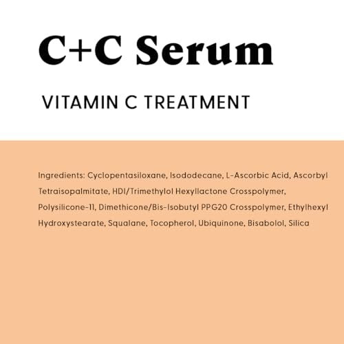 Stratia C+C Vitamin C Serum – 15% Potent Formula with 10% L-Ascorbic Acid for Bright, Even-Toned Skin – Non-Irritating, Water-Free Antioxidant Face Cream, 1 Fl Oz Avelisse