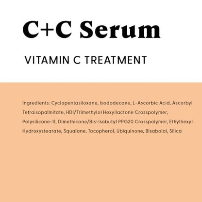 Stratia C+C Vitamin C Serum – 15% Potent Formula with 10% L-Ascorbic Acid for Bright, Even-Toned Skin – Non-Irritating, Water-Free Antioxidant Face Cream, 1 Fl Oz Avelisse