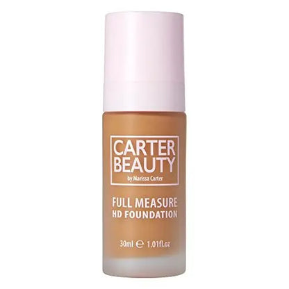 Carter Beauty Full Measure HD Foundation - Lightweight Full Coverage Matte Foundation, Water-Based, Vegan & Cruelty Free - Truffle 1.01 oz Avelisse