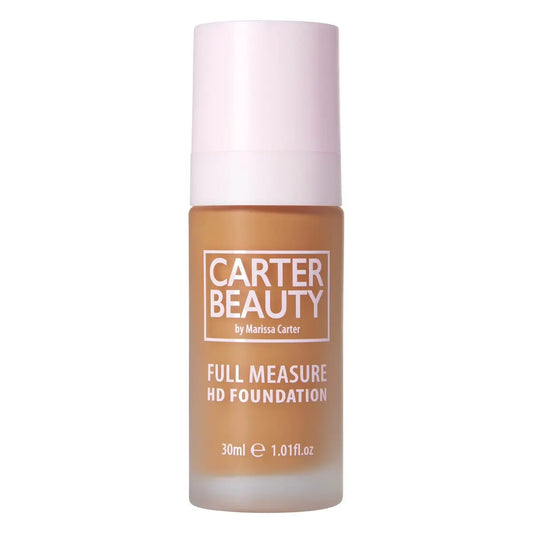 Carter Beauty Full Measure HD Foundation - Lightweight Full Coverage Matte Foundation, Water-Based, Vegan & Cruelty Free - Truffle 1.01 oz Avelisse