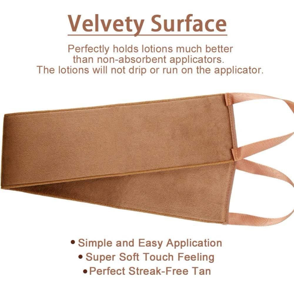GAIYAH Self Tanning Mitt Applicator Kit - Complete Set with Back Applicator, Exfoliator Glove & Face Tanning Glove - görsel 9