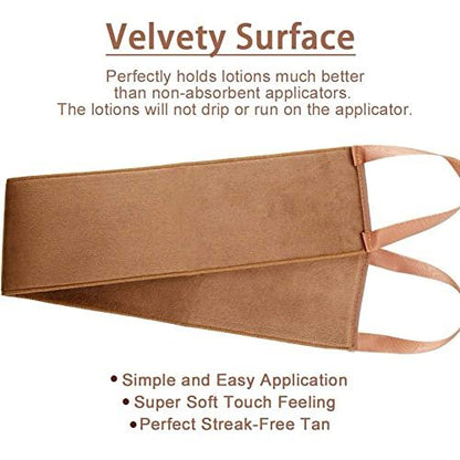 GAIYAH Self Tanning Mitt Applicator Kit - Complete Set with Back Applicator, Exfoliator Glove & Face Tanning Glove