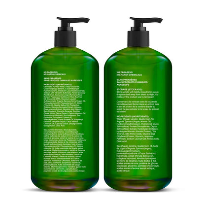 Majestic Pure Tea Tree Shampoo – Hydrating Dandruff Control for Men & Women, Sulfate Free, 16 fl oz (Pack of 2) Avelisse