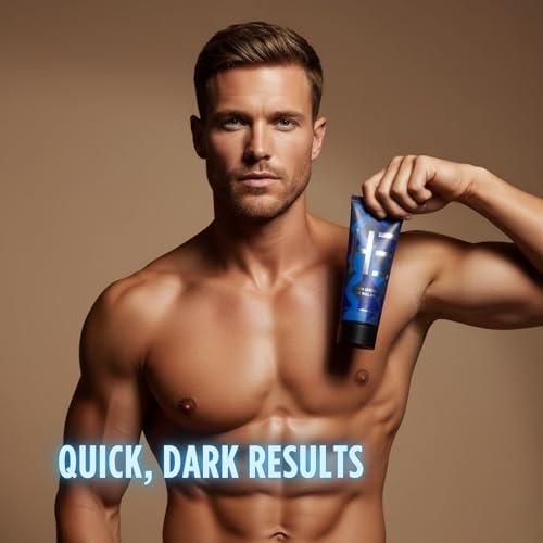 Onyx HE Tanning Bed Lotion for Men - Indoor Tanning Accelerator & Bronzer with Skin Firming & Muscle Bronzing Complex, 6.76 oz Avelisse