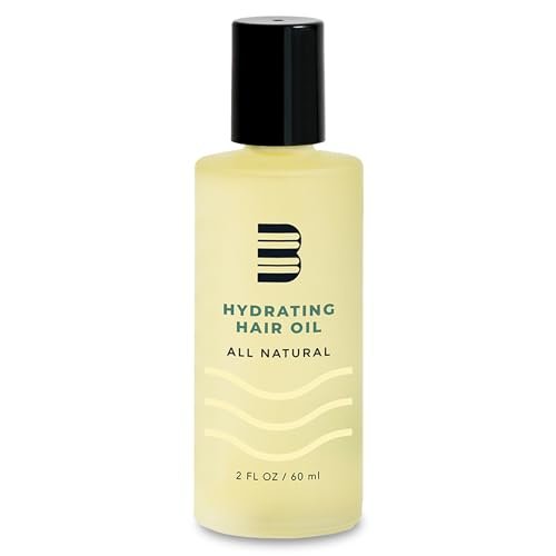 BLUMAAN Hydrating Hair Oil - Natural Men's Hair Strengthening Oil for Dry, Frizzy, Straight or Curly Hair - 60 ml Avelisse