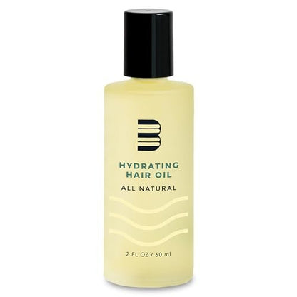 BLUMAAN Hydrating Hair Oil - Natural Men's Hair Strengthening Oil for Dry, Frizzy, Straight or Curly Hair - 60 ml Avelisse