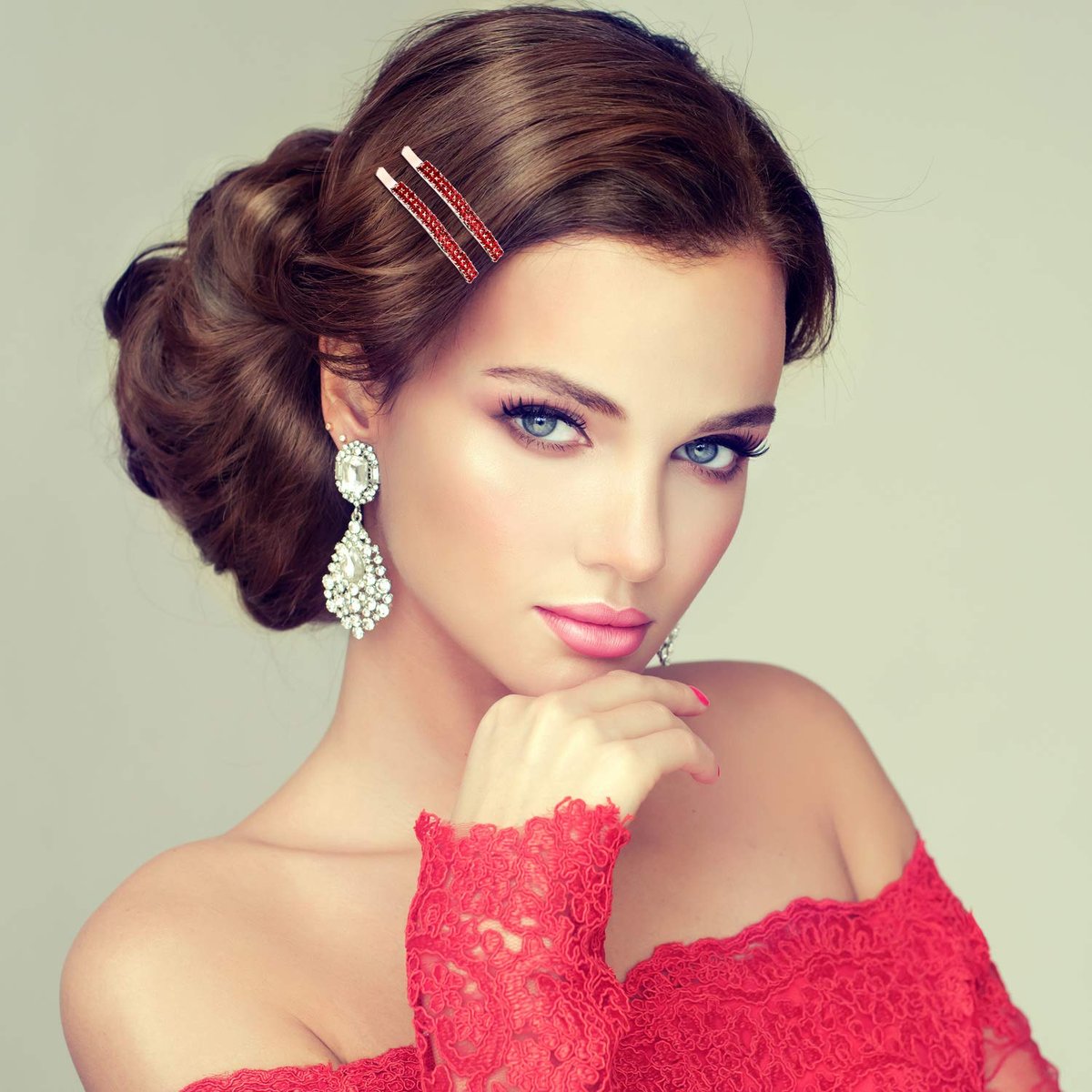 Yaomiao 16 Pieces Rhinestone Bobby Pins – Double Row Decorative Crystal Hair Clips for Women, Bridal Wedding Accessories (Style A, Multi Color) - görsel 11