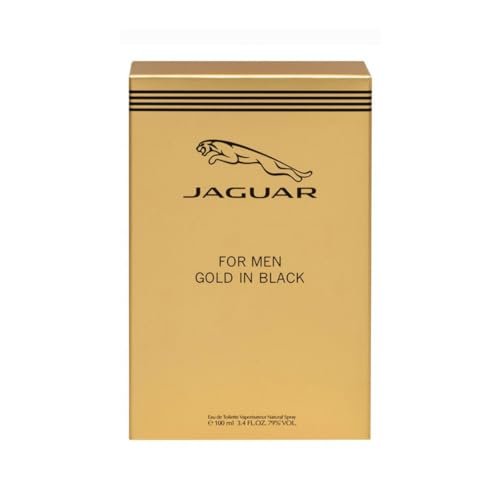 Jaguar Gold In Black Eau De Toilette Spray for Men 3.4 oz - görsel 6