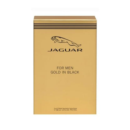 Jaguar Gold In Black Eau De Toilette Spray for Men 3.4 oz