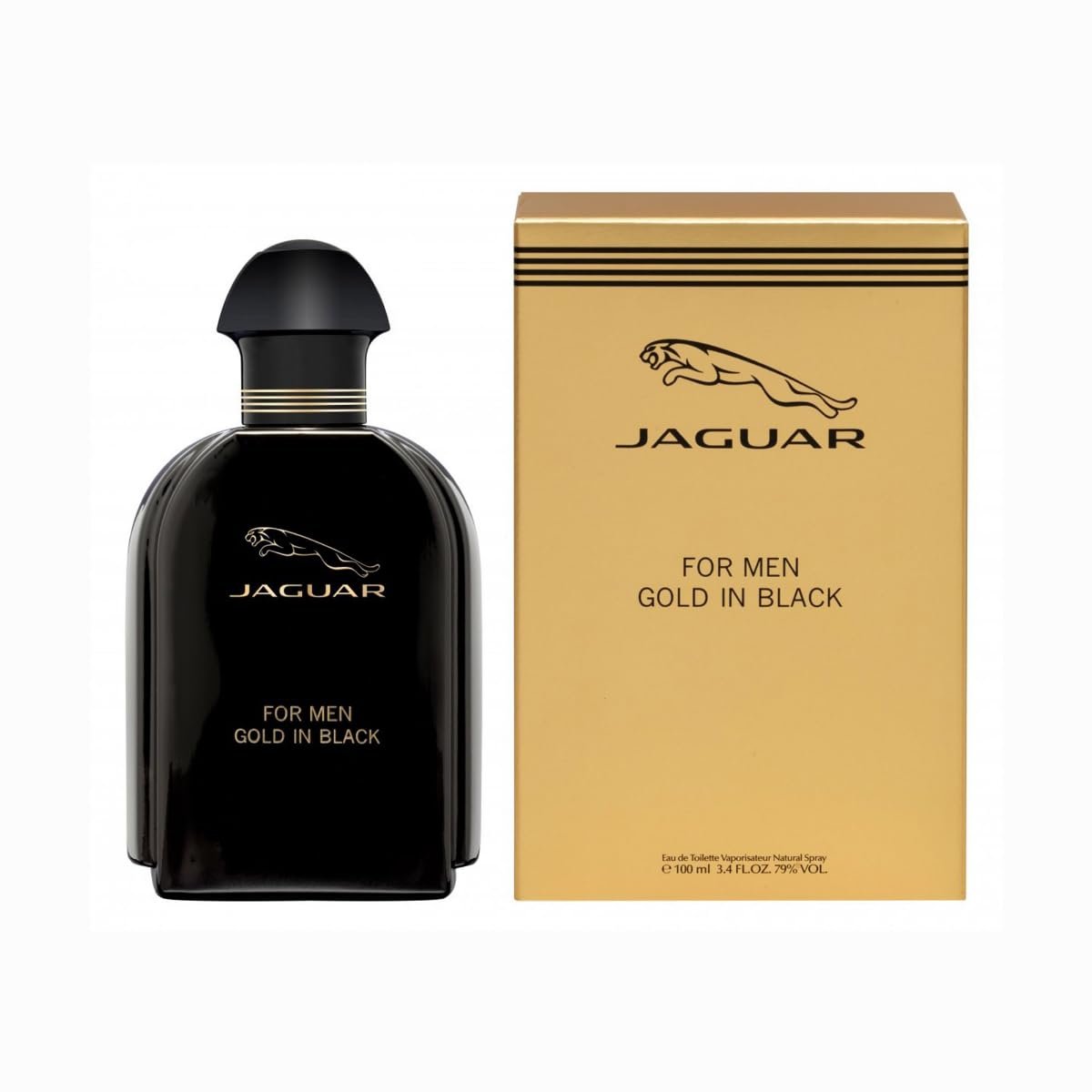 Jaguar Gold In Black Eau De Toilette Spray for Men 3.4 oz - görsel 3