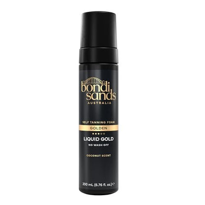 Bondi Sands Liquid Gold Self Tanning Foam - Lightweight Quick Dry with Argan Oil, Streak-Free Natural Tan, 200 mL Avelisse