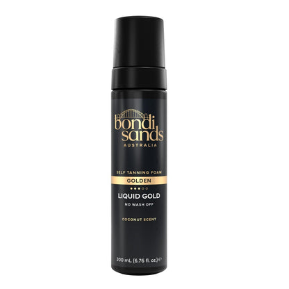 Bondi Sands Liquid Gold Self Tanning Foam - Lightweight Quick Dry with Argan Oil, Streak-Free Natural Tan, 200 mL Avelisse