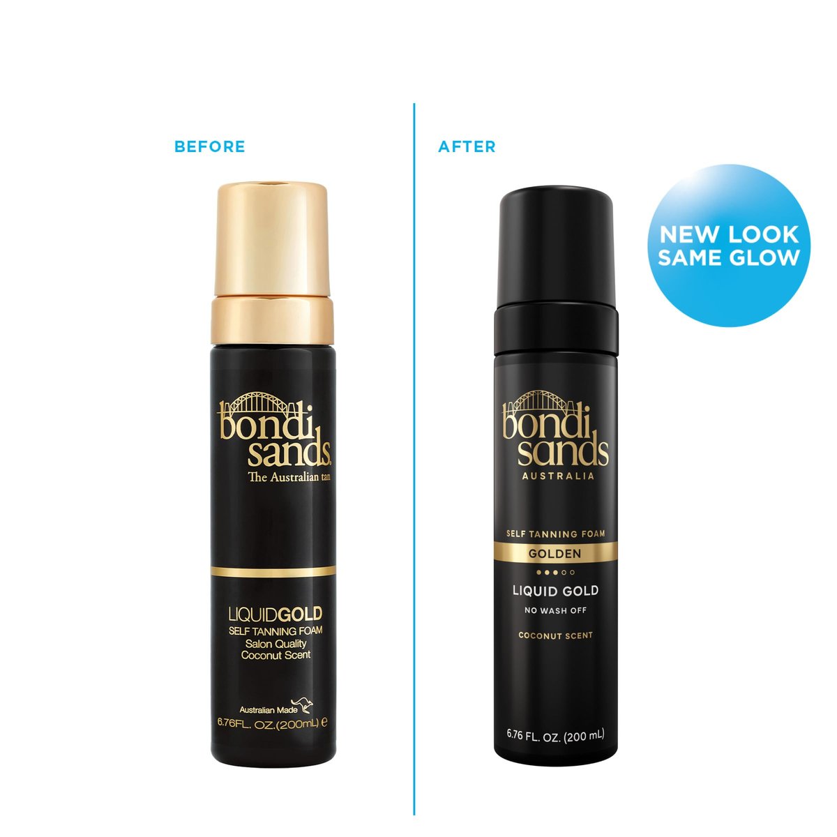 Bondi Sands Liquid Gold Self Tanning Foam - Lightweight Quick Dry with Argan Oil, Streak-Free Natural Tan, 200 mL Avelisse