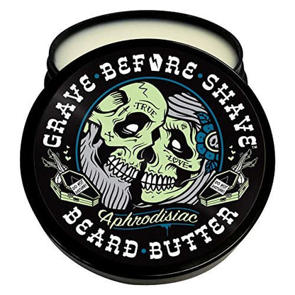 Grave Before Shave Leather/Cedar-Wood Scent Beard Conditioning Butter 4 oz. Avelisse