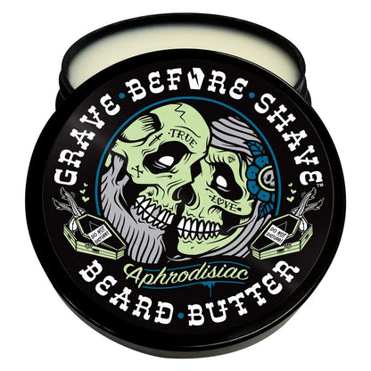 Grave Before Shave Leather/Cedar-Wood Scent Beard Conditioning Butter 4 oz. Avelisse