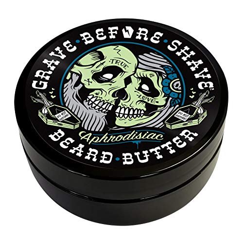 Grave Before Shave Leather/Cedar-Wood Scent Beard Conditioning Butter 4 oz. Avelisse