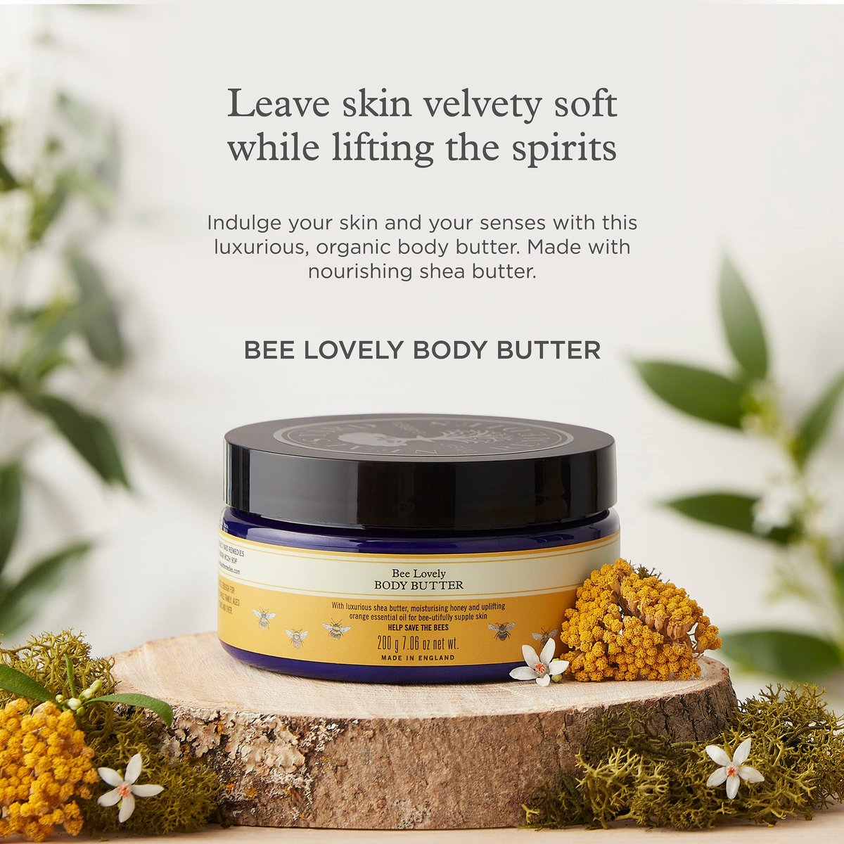 Neal's Yard Remedies Bee Lovely Body Butter - Nourishing Moisturizer for Dry Skin, 7.05 oz - görsel 3