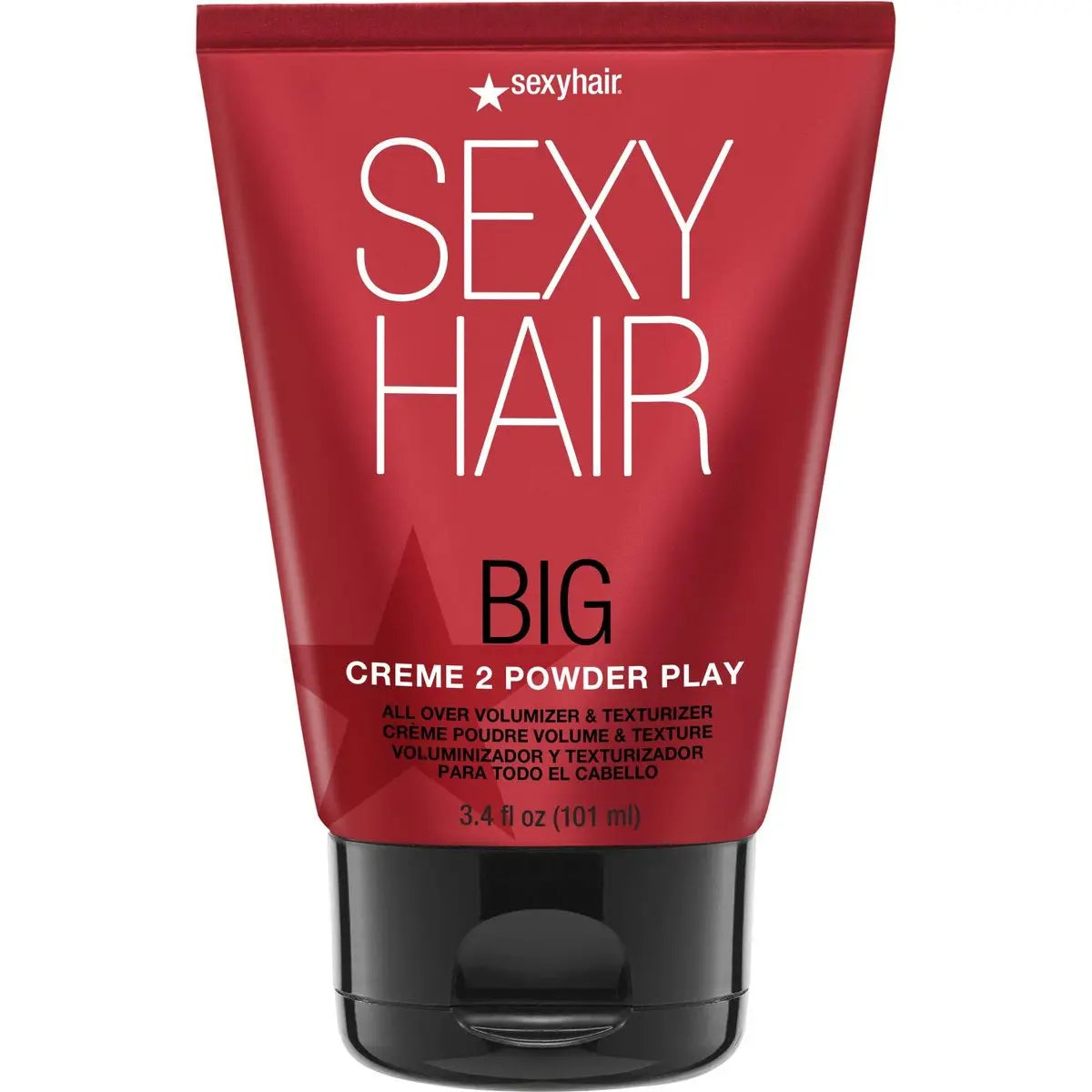 SexyHair Big Creme 2 Powder Play All Over Volumizer and Texturizer - 3.4 oz | Up to 100% More Volume | Creme to Powder Formula | All Hair Types Avelisse