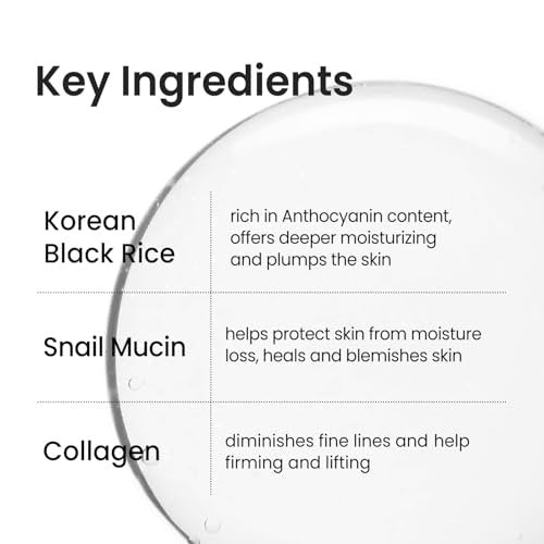 coxir Black Snail Collagen Toner – Hydrating Essence Toner with Snail Mucin & Black Rice Complex for Skin Texture Moisture Balance | Lightweight Korean Skincare for All Skin Types (5.07 fl.oz) - görsel 6