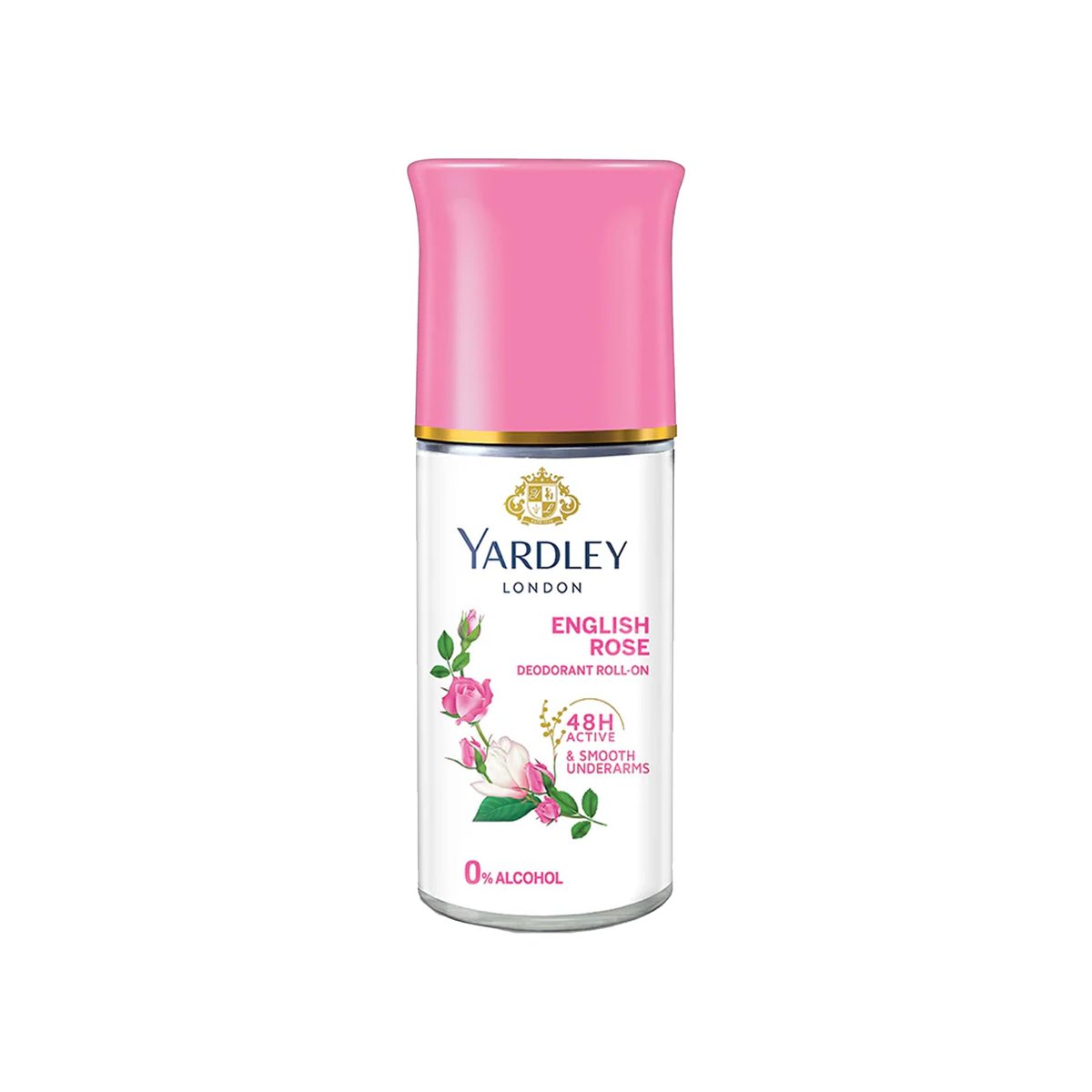 Yardley London English Rose Anti-Perspirant Deodorant Roll-On | 48-Hour Active | Alcohol-Free | 1.7oz (50ml) - görsel 1