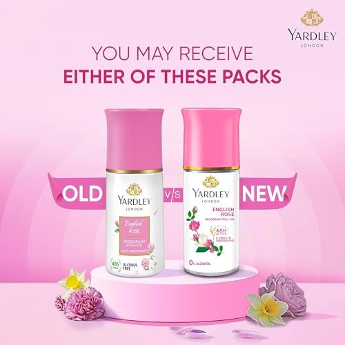Yardley London English Rose Anti-Perspirant Deodorant Roll-On | 48-Hour Active | Alcohol-Free | 1.7oz (50ml) - görsel 8